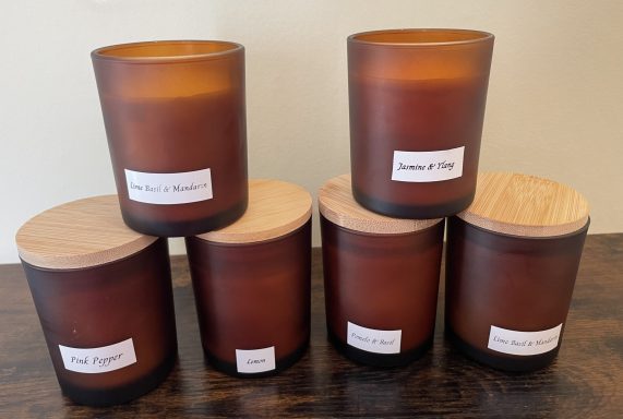 7oz Amber Lidded Candle £10