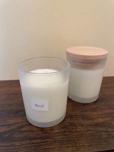 7oz Clear Lidded Candle £10