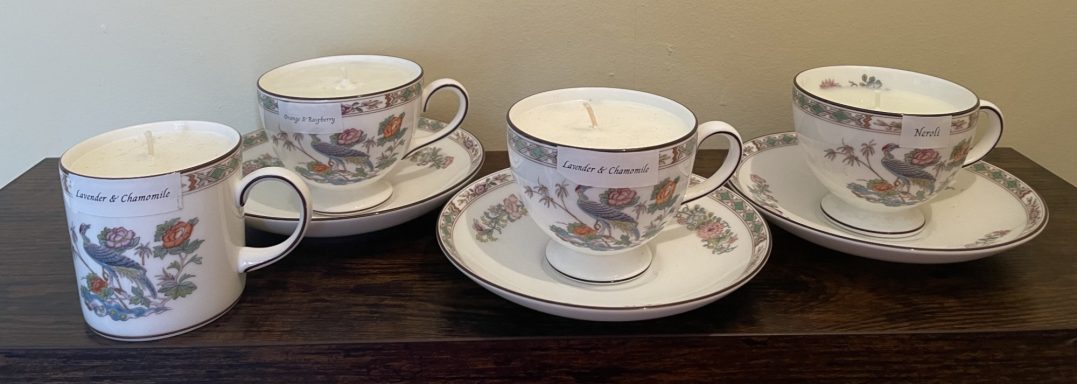 Vintage Cup Candles £5 
